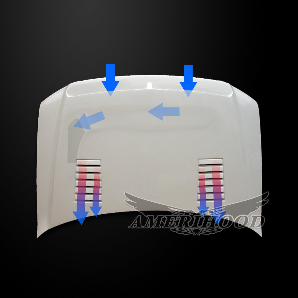 Lincoln Mark LT 2006-2007 Type-E Style Functional Ram Air Hood